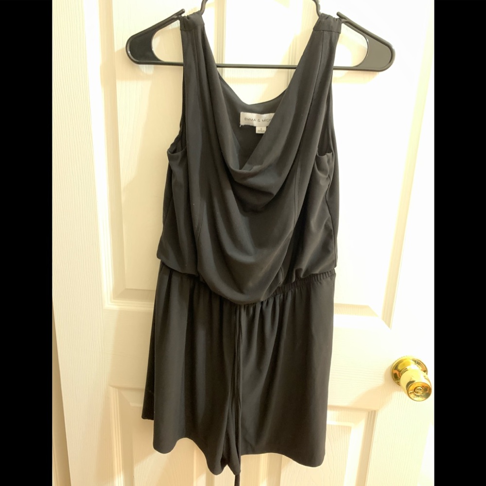 Simple black romper